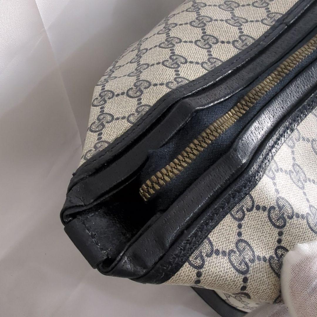 GUCCI グッチ ボストンバッグ 旅行カバン 大容量 GG柄 ロゴ ブラック