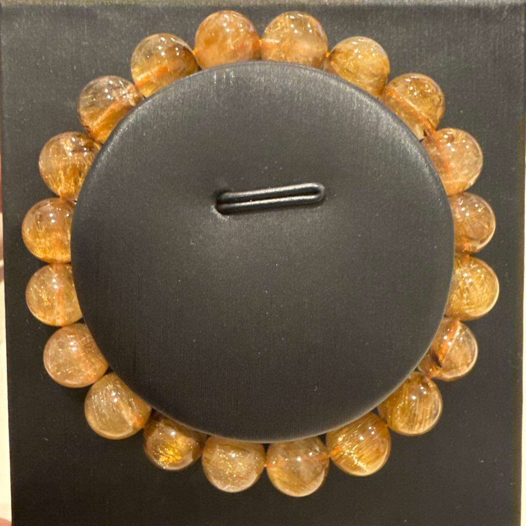 コッパールチル ブラウンルチル ルチルクォーツ キャッツアイ 天然石ブレスレット