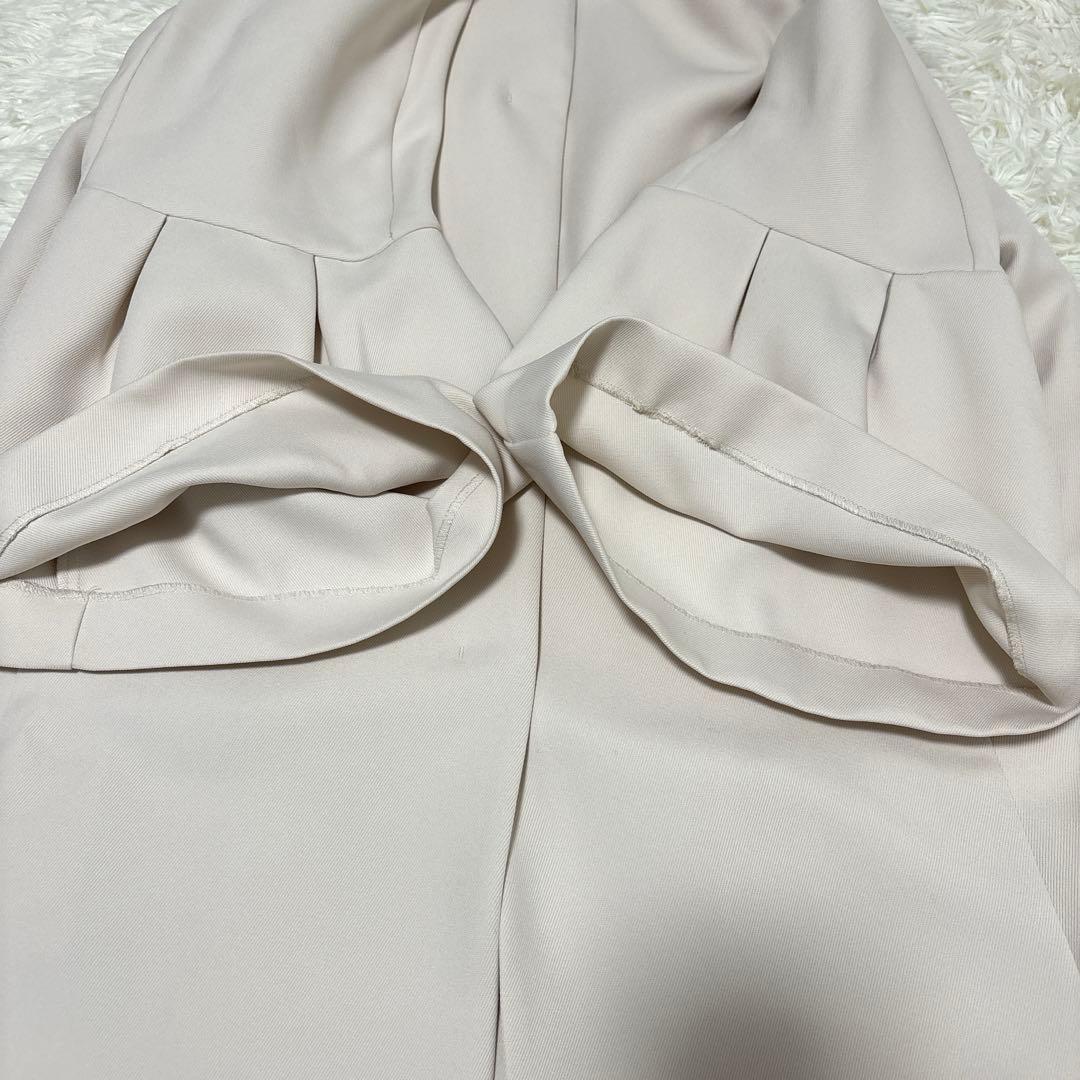 【美品】OPAQUE.CLIPフレアスリーブミドルコート 白 L洗える 春コート