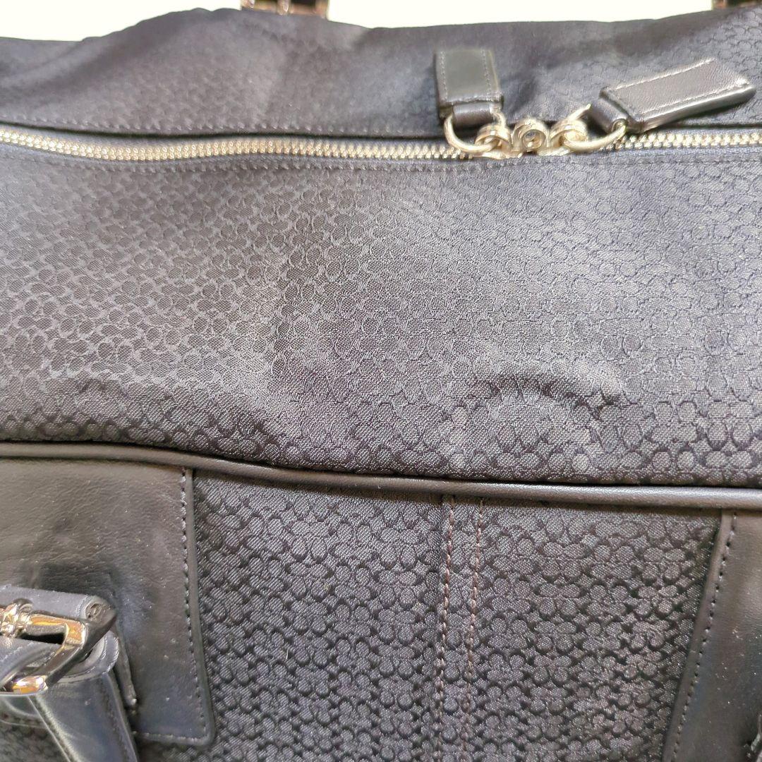 COACH　コーチ　シグネチャー　ボストンバッグ　大容量　男女兼用