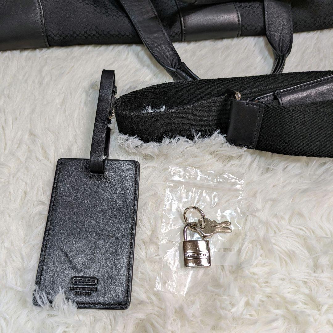 COACH　コーチ　シグネチャー　ボストンバッグ　大容量　男女兼用