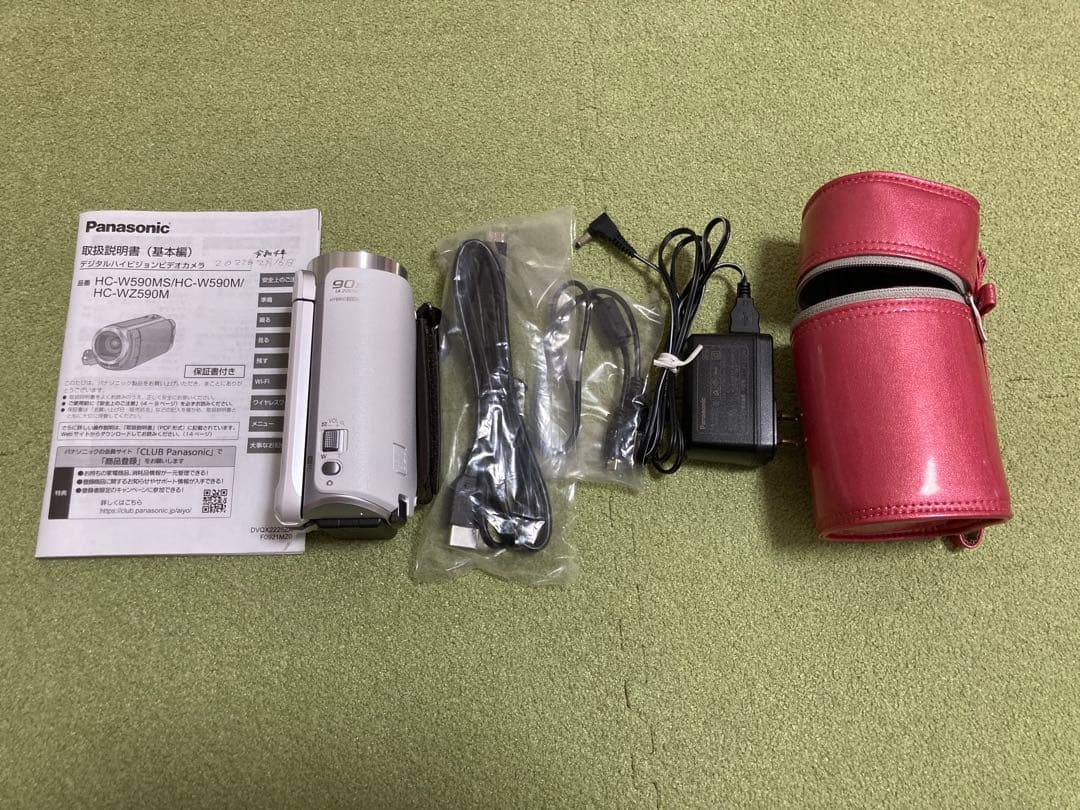 Panasonic ビデオカメラ HC-W590MS(箱、説明書傷等あり)