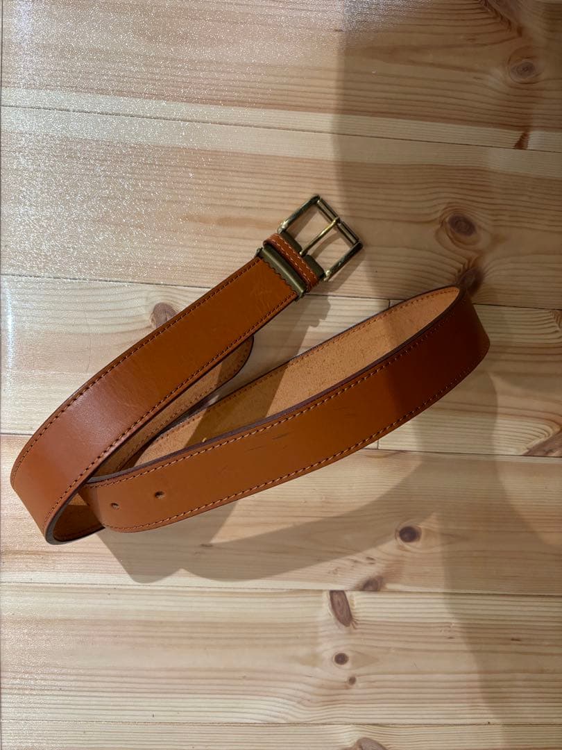 週末限定！ITAGAKI レザーベルト ブラウン