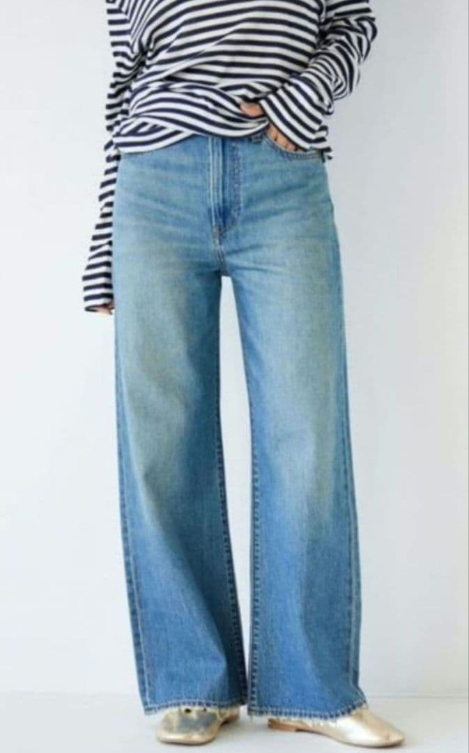 Ungrid Levi's別注RIBCAGE ＷIDE LEG　デニム