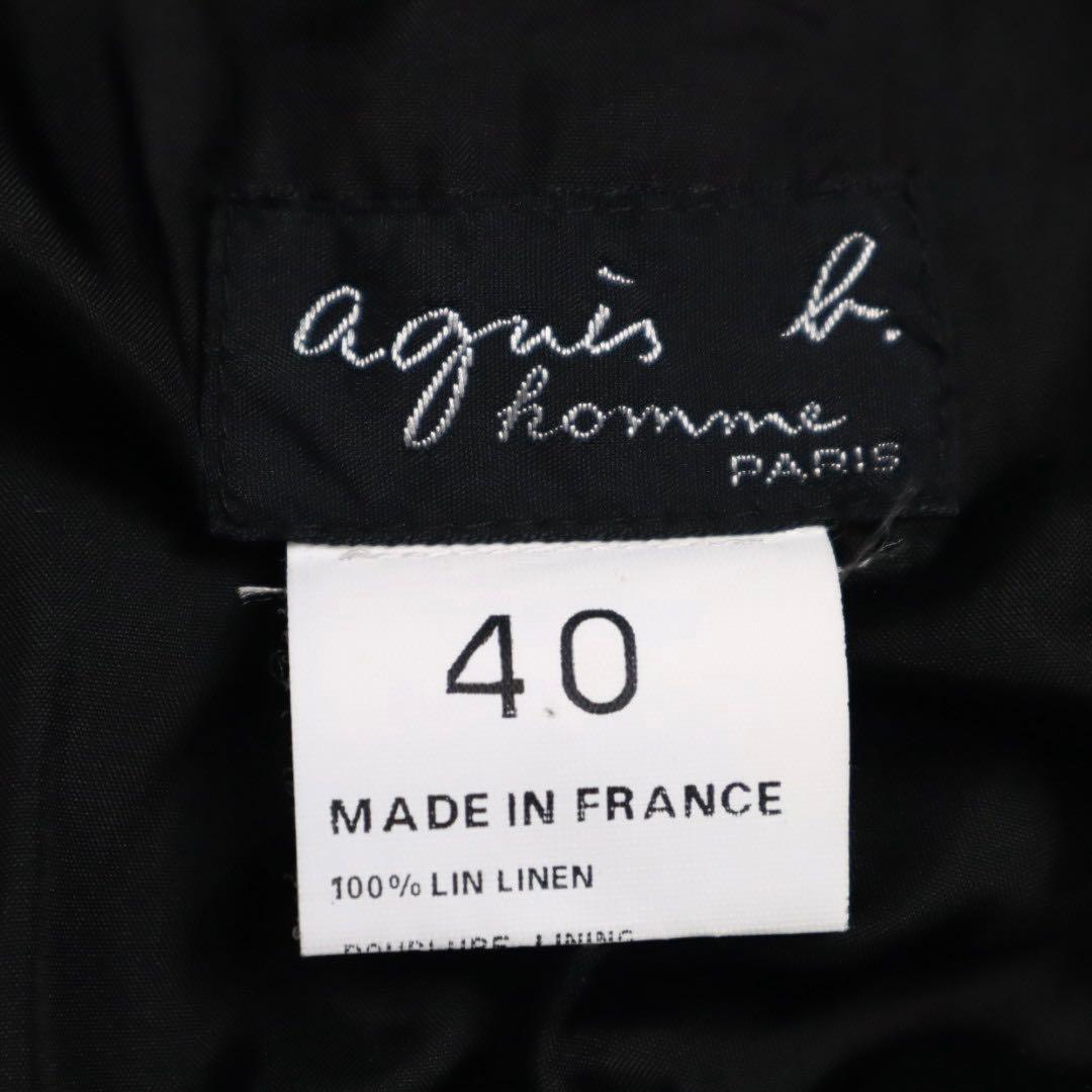 90s agnes b homme フランス製 リネン 麻 スーツ セットアップ