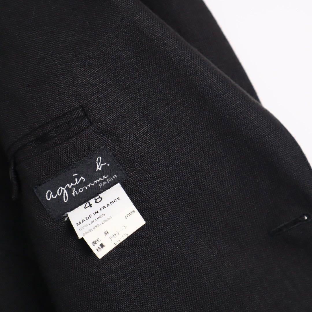 90s agnes b homme フランス製 リネン 麻 スーツ セットアップ