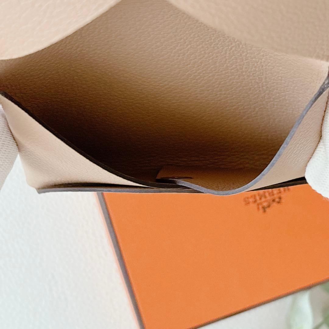 極美品 エルメス HERMES カルヴィ カードケース チャイ 刻印Z 箱付