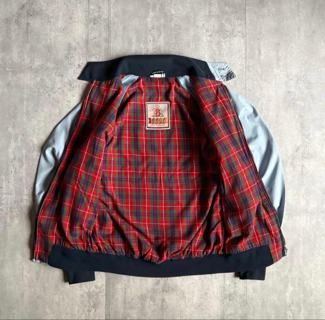 【80s BARACUTA】G9 ハリントンジャケット　UK製　チェック　短丈
