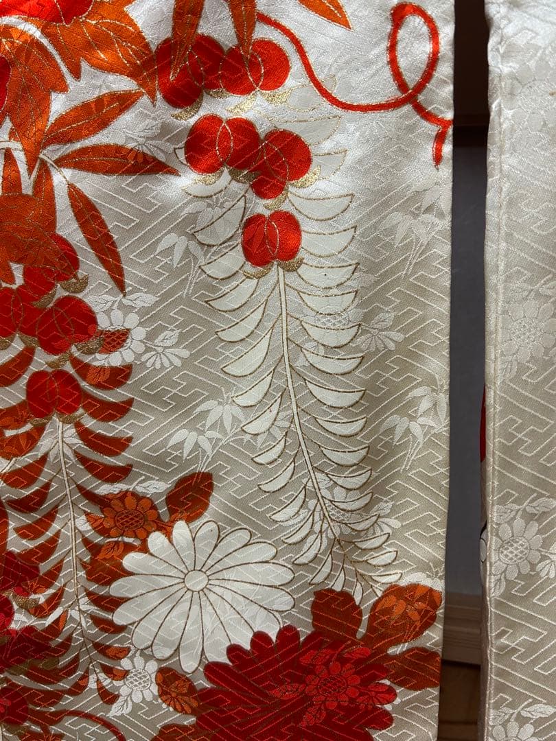 【正絹 振袖】赤×朱の極彩華｜金糸｜古典花尽くし 豪華振袖