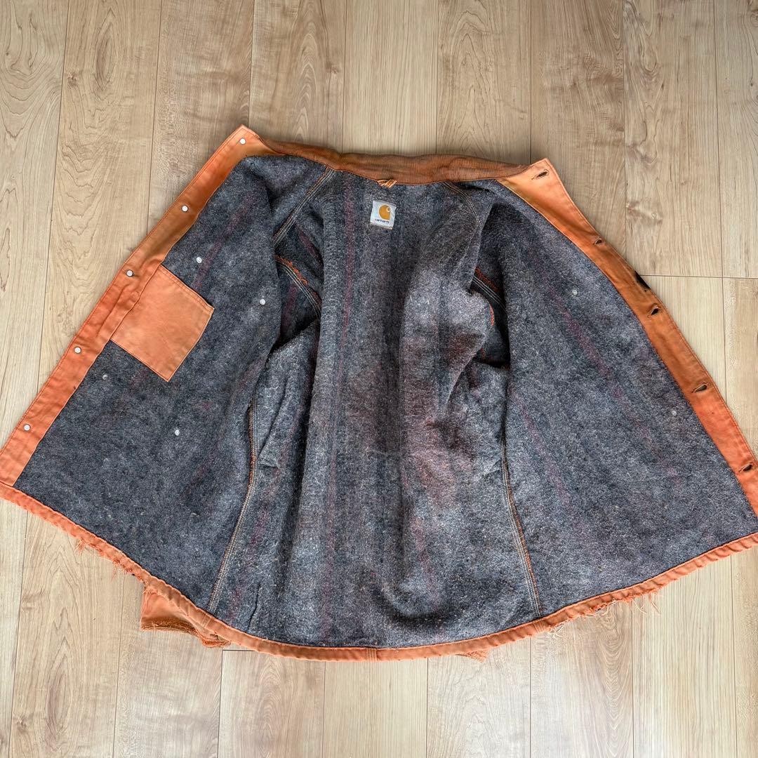 【雰囲気抜群】Carhartt チョアコート 後染め 一点物 雰囲気系 グランジ