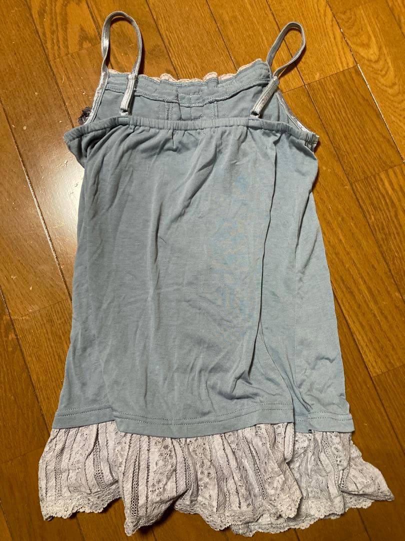 axes femme♡ビッグリボンキャミソール♡サックス♡