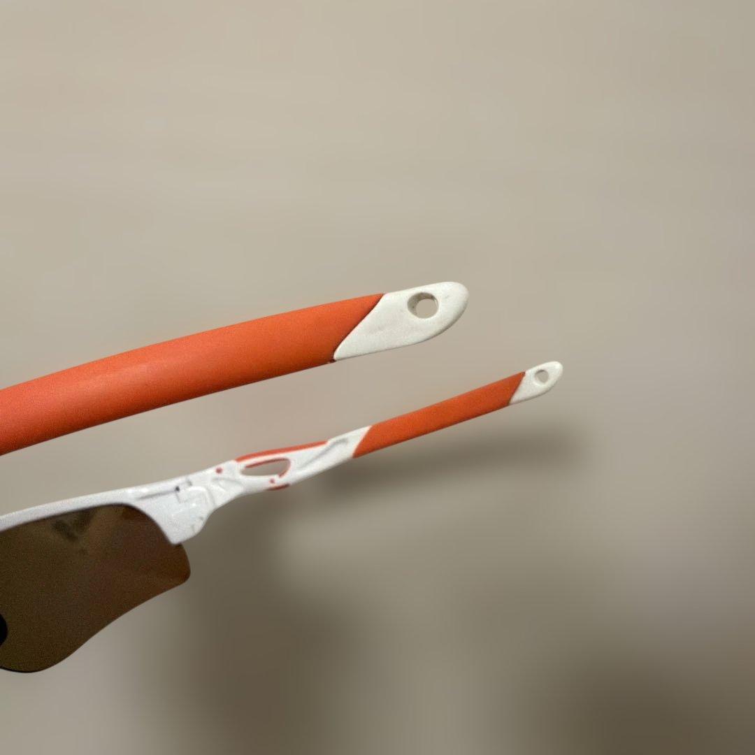 に*き様 Oakley レーダーロックパス　特注フレーム　オレンジ