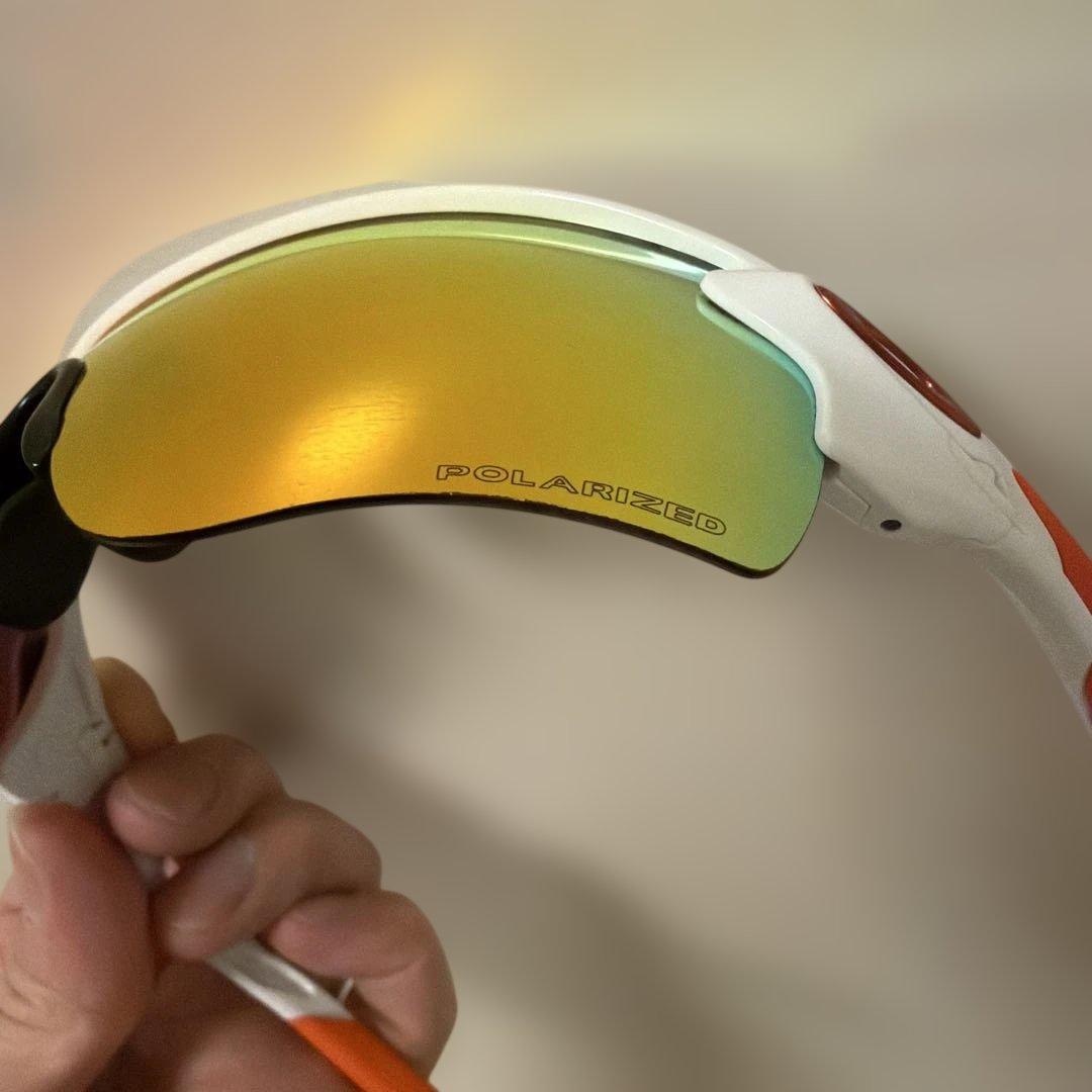 に*き様 Oakley レーダーロックパス　特注フレーム　オレンジ
