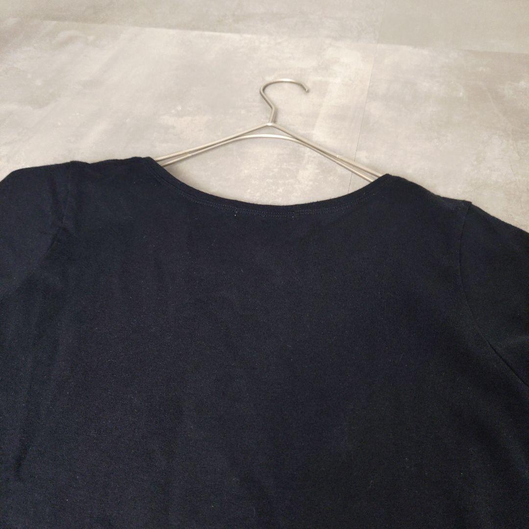 イッセイミヤケ Tシャツ カットソー スパンコール オバケ ブラック 黒