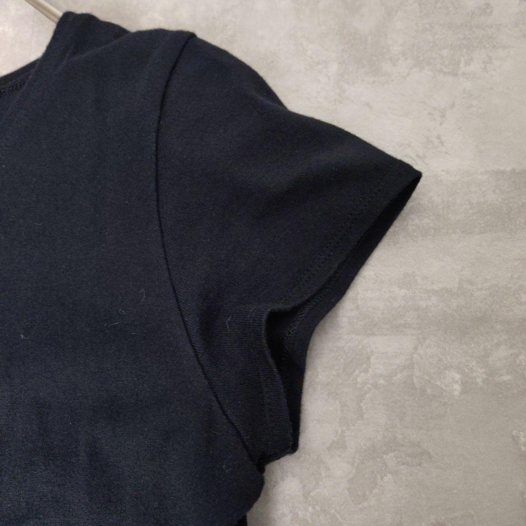 イッセイミヤケ Tシャツ カットソー スパンコール オバケ ブラック 黒