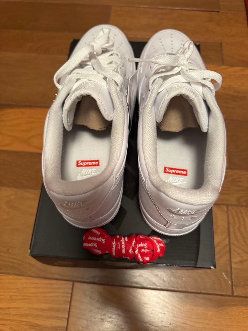 Nike Air Force 1 Supreme ホワイト 26.0cm