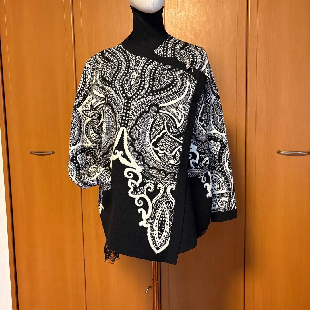 エトロ　40カーディガン　ジャケット　ストール