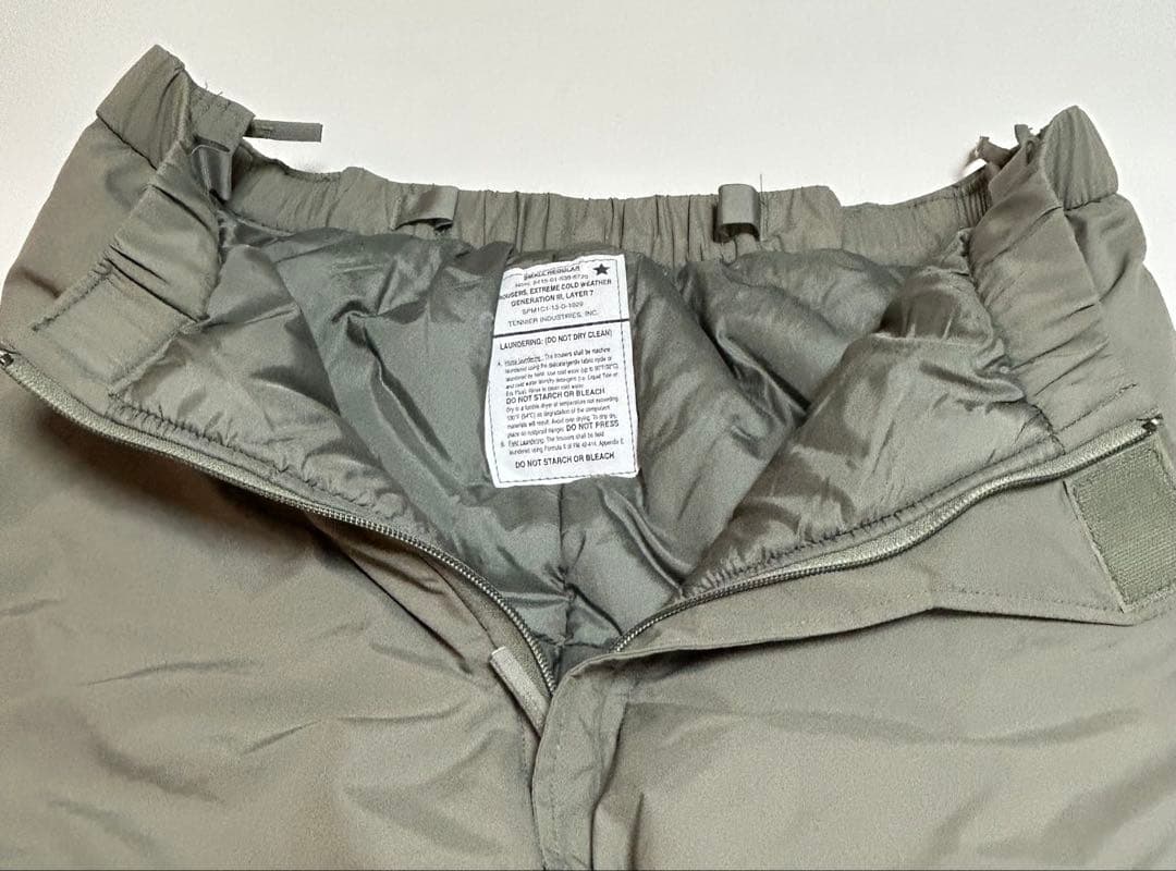 米軍ECWCS Gen3 Level7 防寒パンツ SR TENNIER社 美品