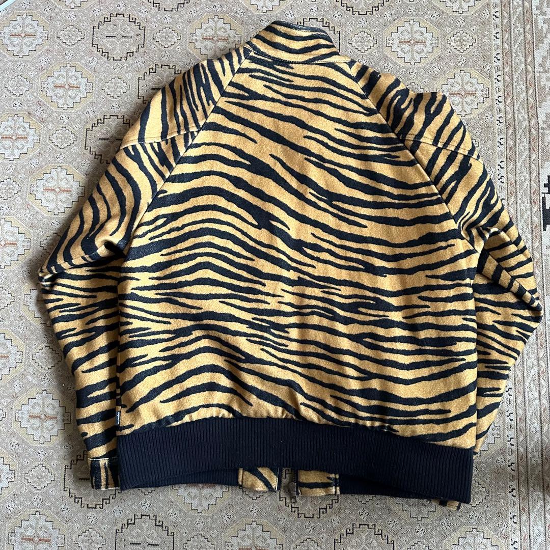 supreme タイガー　レオパード　ブルゾン　ウールジャケット