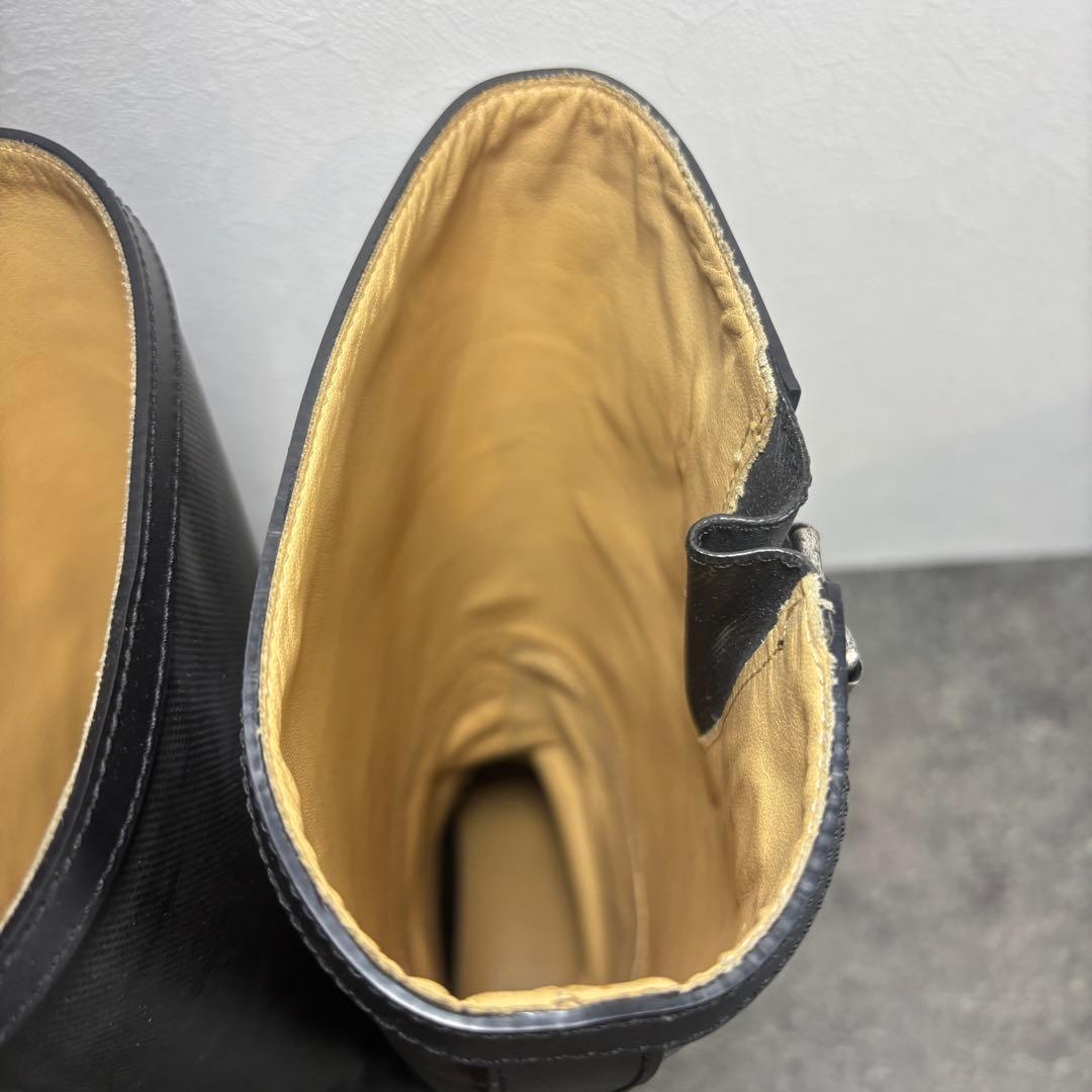 【美品】Maison Margiela ロングブーツ レインブーツ 黒 25㎝