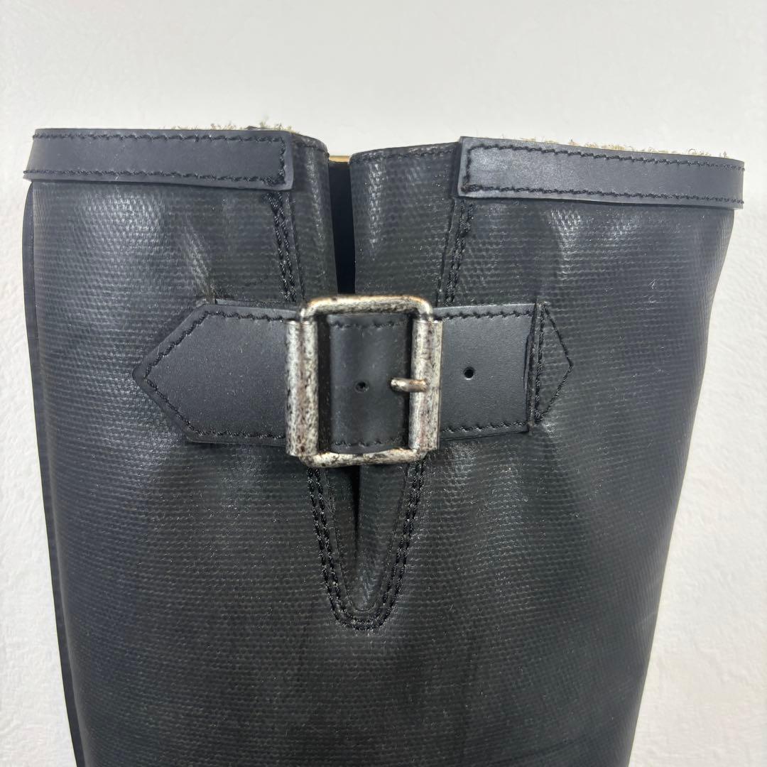 【美品】Maison Margiela ロングブーツ レインブーツ 黒 25㎝