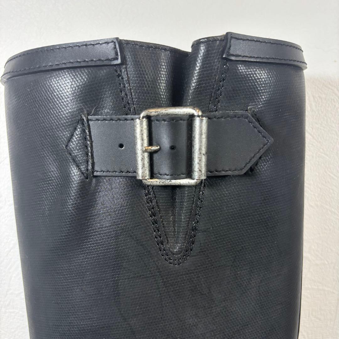 【美品】Maison Margiela ロングブーツ レインブーツ 黒 25㎝