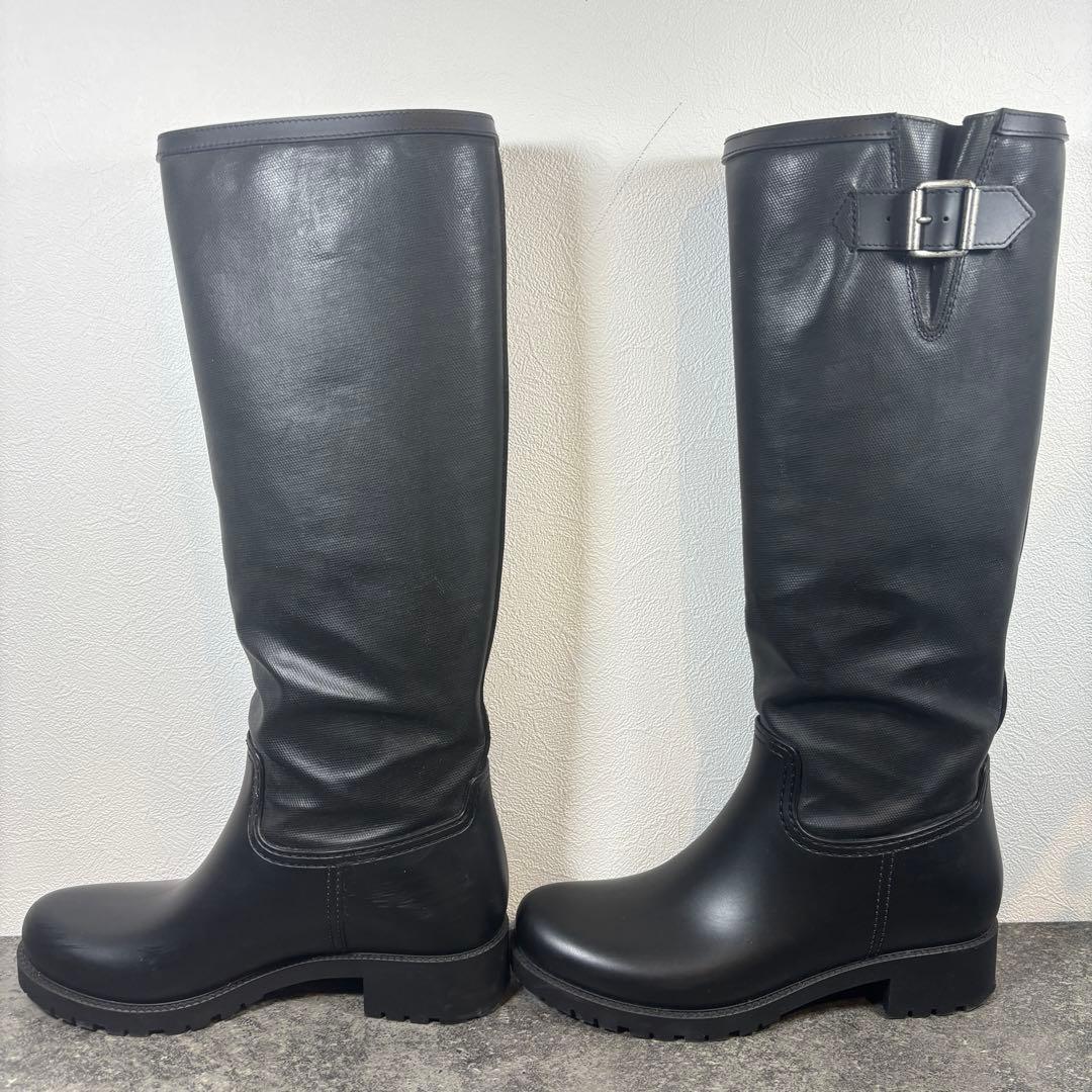 【美品】Maison Margiela ロングブーツ レインブーツ 黒 25㎝