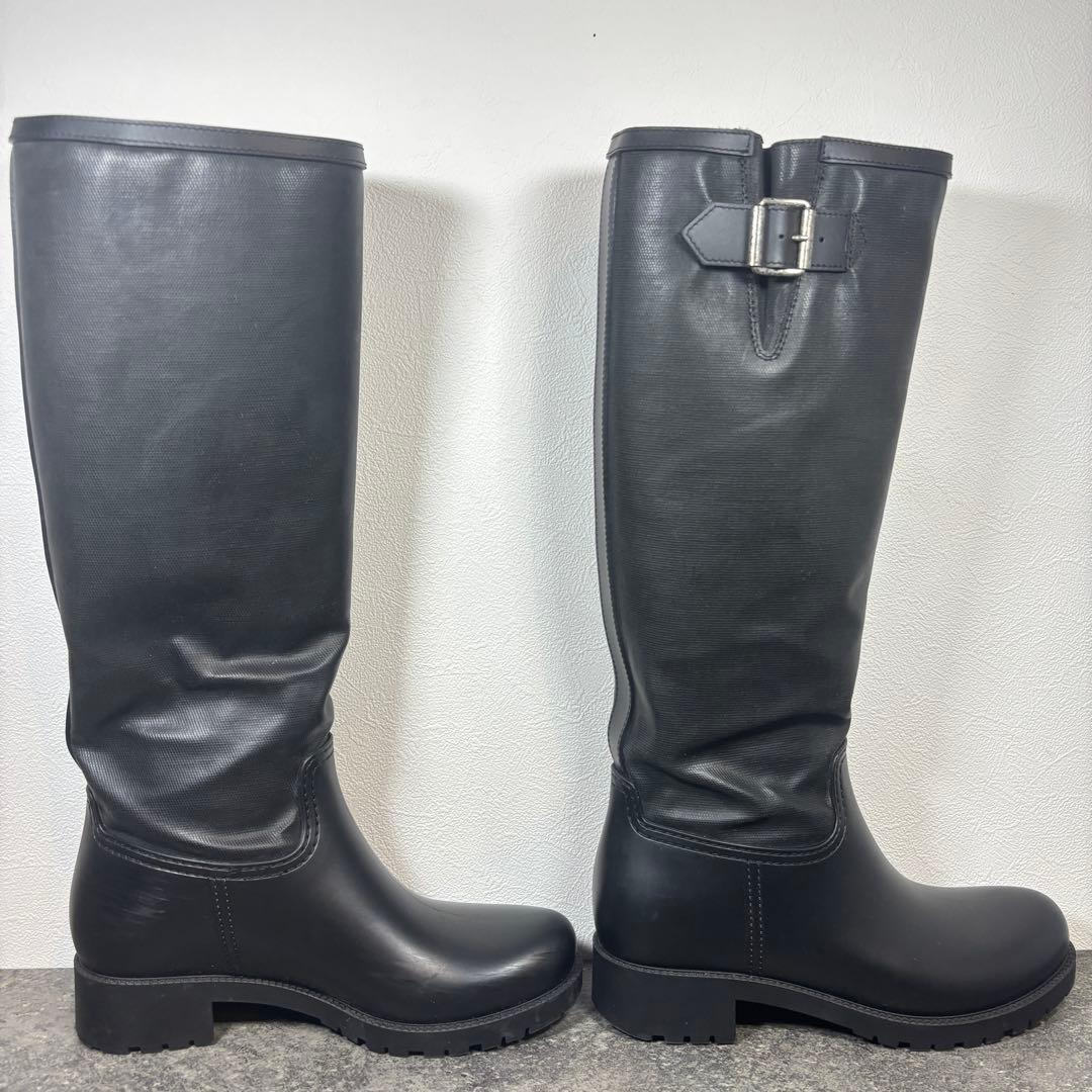 【美品】Maison Margiela ロングブーツ レインブーツ 黒 25㎝