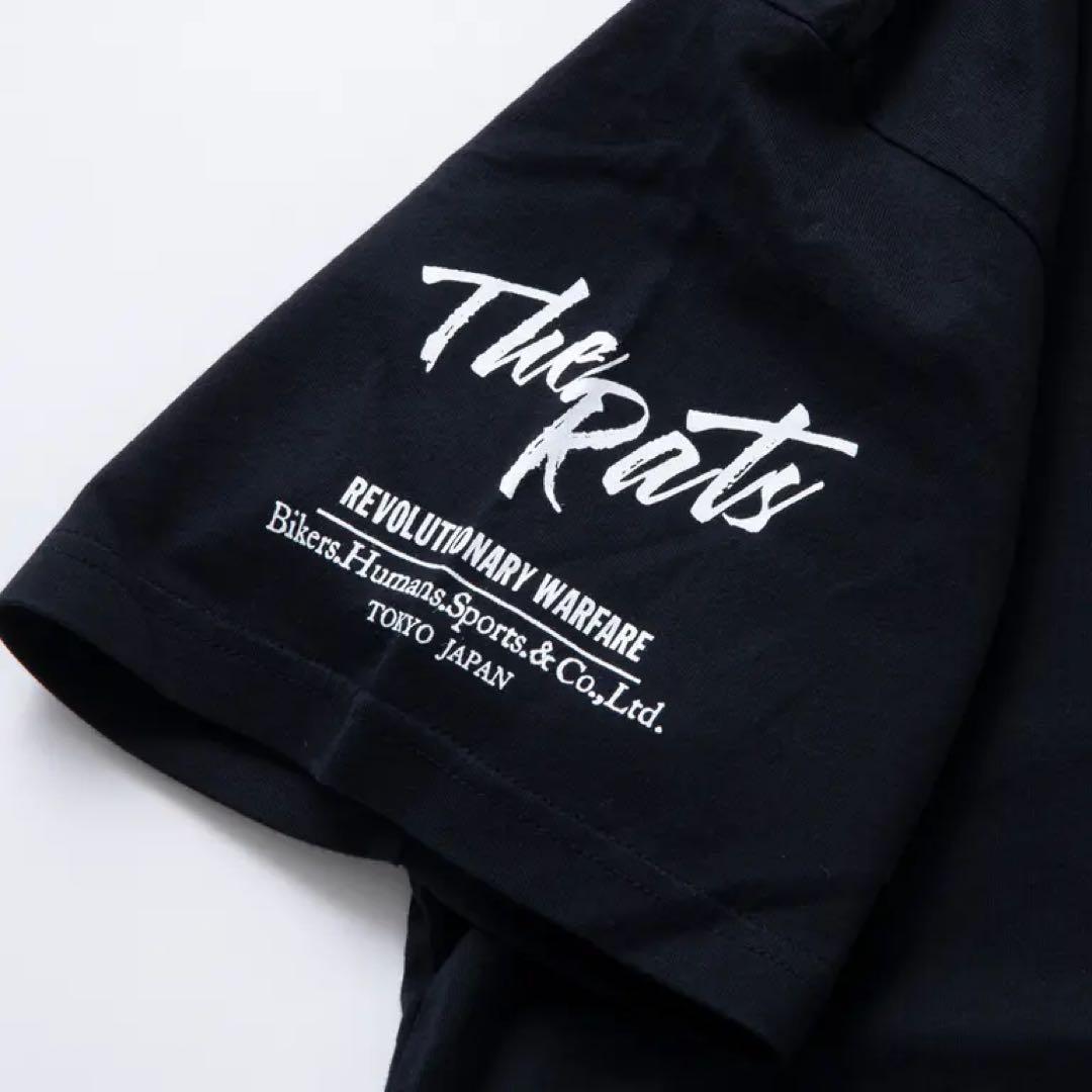 RATS ラッツBIG LOGO TEE プリント Tシャツ 黒　XL