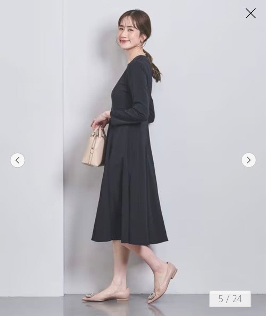 United ArrowsフレアワンピースM 着用一度のみ