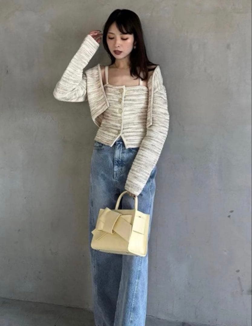 FRAY I.D ミックスヤーンボレロキャミアンサンブル