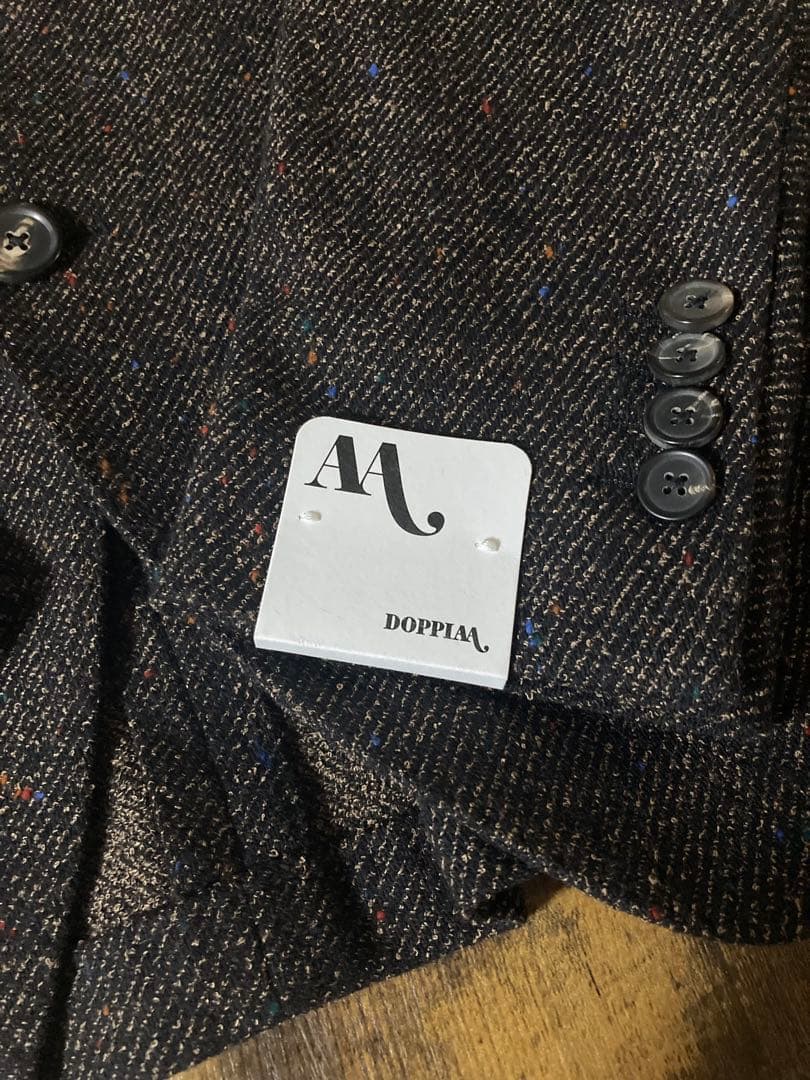 a*y様 DOPPIAA ウールコットン　テーラードジャケット　ブラウン　未使用