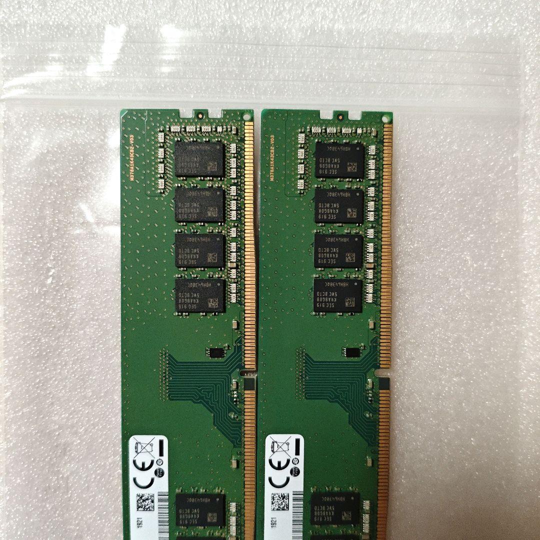 Samsung 8GB DDR4-2666V メモリー 2枚 16GB サムスン