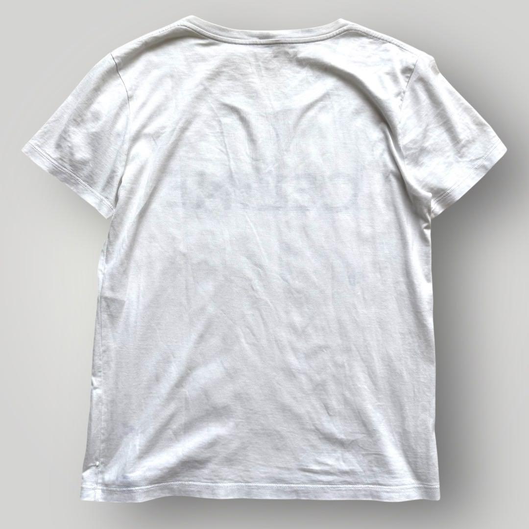 CELINE セリーヌ ロゴプリント ホワイトTシャツ コットン XS