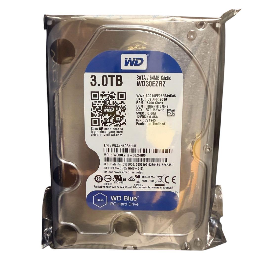 新品Western Digital WDBlue 3TB ハードディスクドライブ