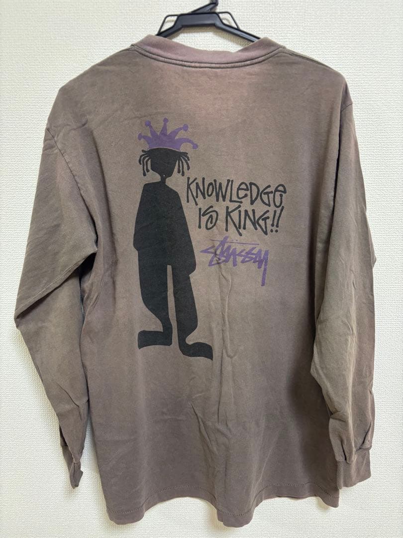 80s OLD STUSSY 黒タグ シャドーマン ロンT USA製 L