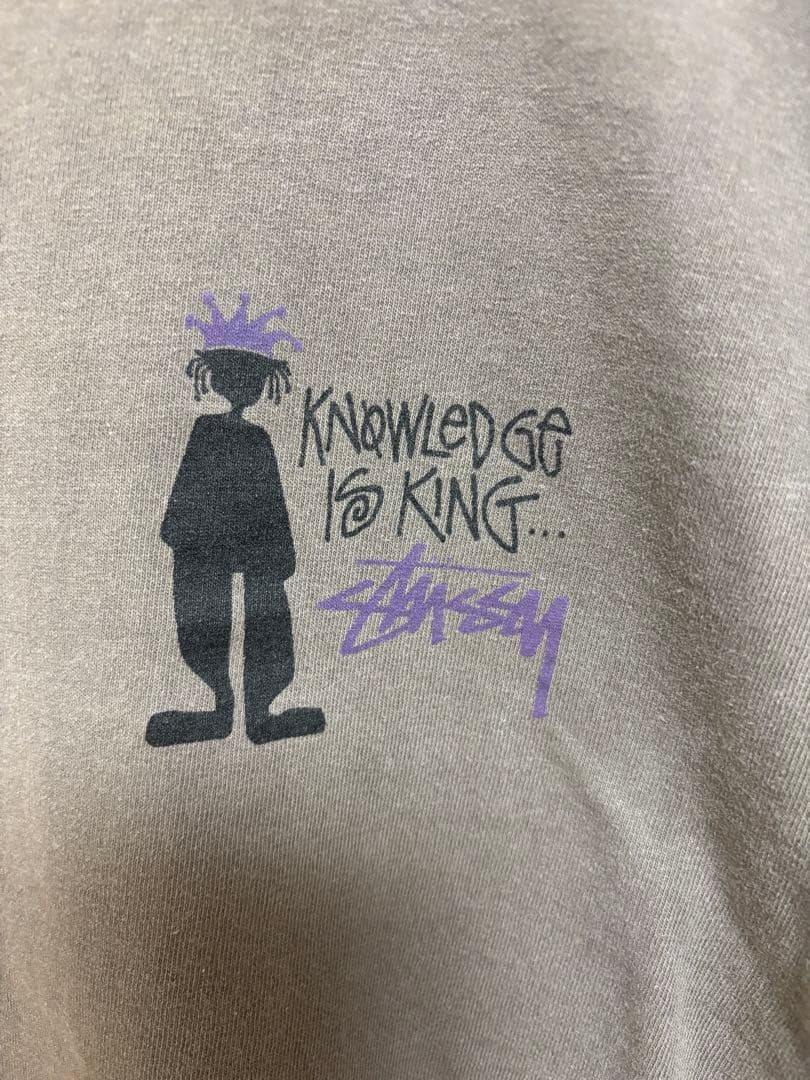 80s OLD STUSSY 黒タグ シャドーマン ロンT USA製 L
