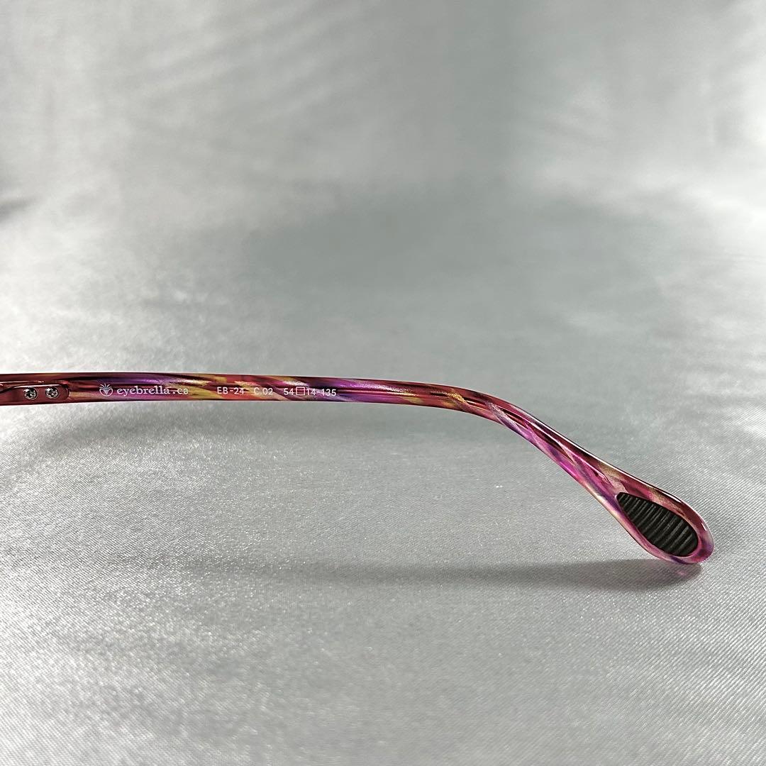 アイブレラクリアエアー ナチュラルピンク eyebrella サングラス 美品