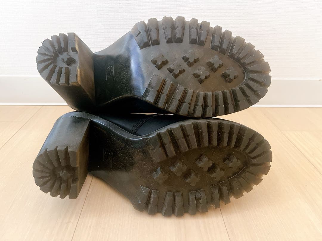 【ドクターマーチン】KENDRA ヒールブーツ UK5 24cm 黒レースアップ