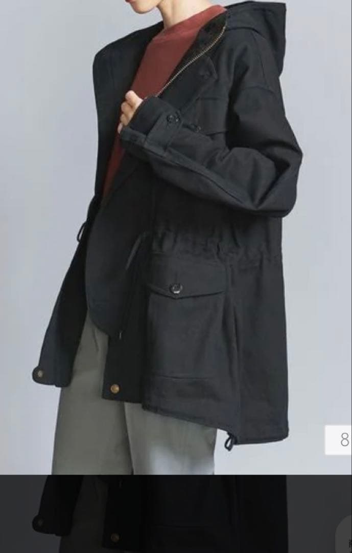 新品:＜ARMY TWILL＞ミリタリーフードコート