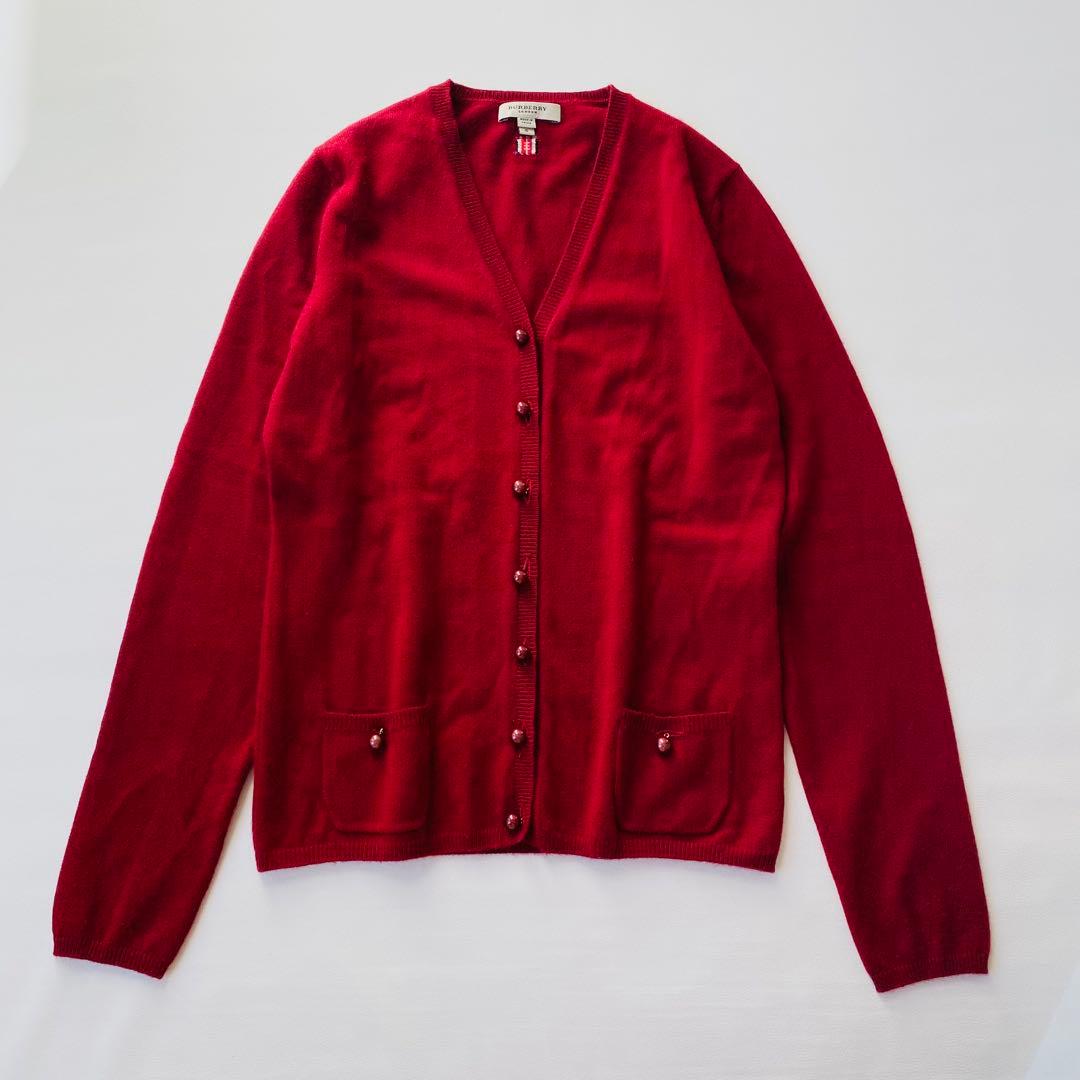 【美品】バーバリー　カーディガン　半袖ニット　2点セット　カシミヤ100％