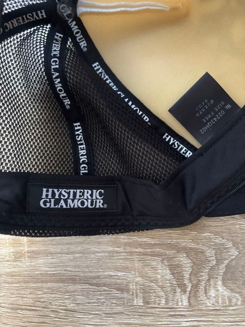HYSTERIC GLAMOUR メッシュキャップ 黒