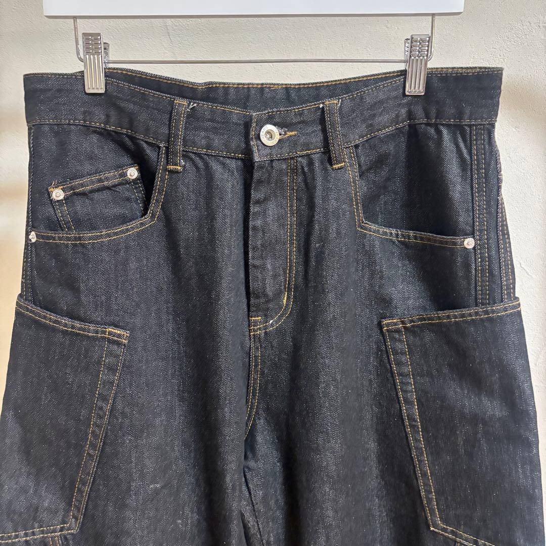 デニムバレルパンツ　バルーンデニム　ワイドデニムパンツ