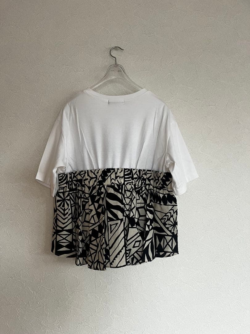 MORABITO PREMIER モラビトプルミエ　リーフ柄Tシャツ　⑥