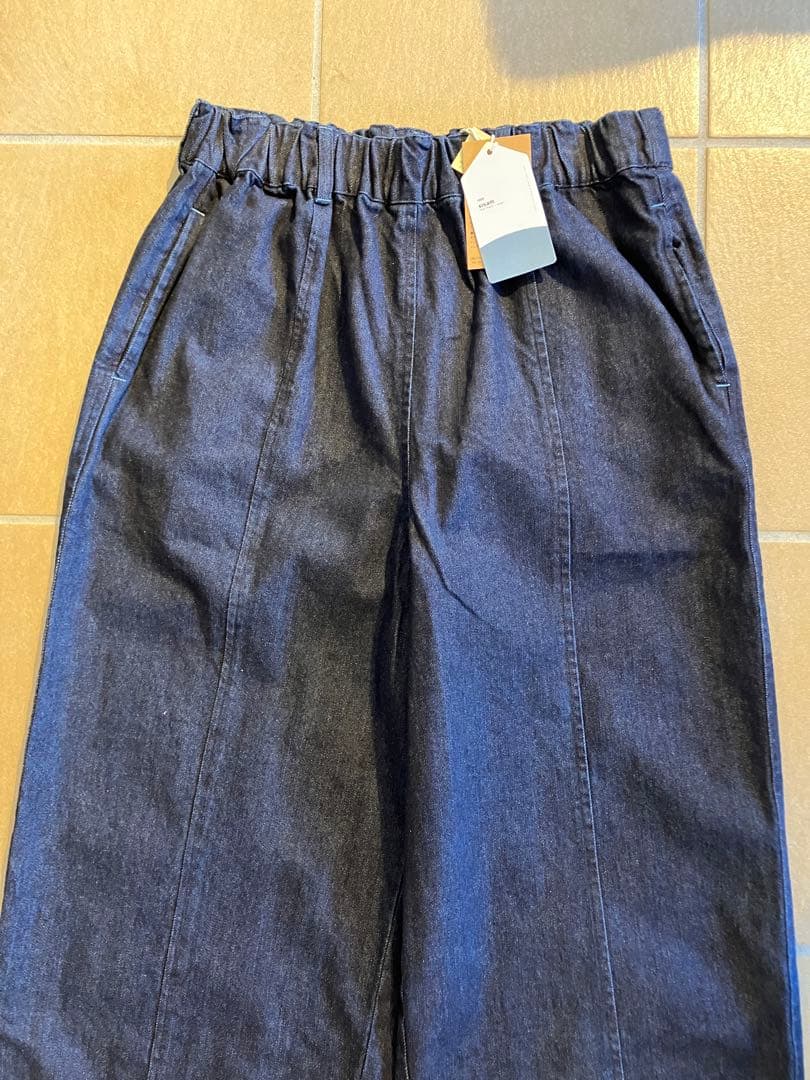 シサムコウボウ　SISAM オーガニックコットンデニムnamasteパネルパンツ