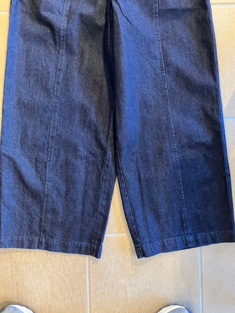シサムコウボウ　SISAM オーガニックコットンデニムnamasteパネルパンツ