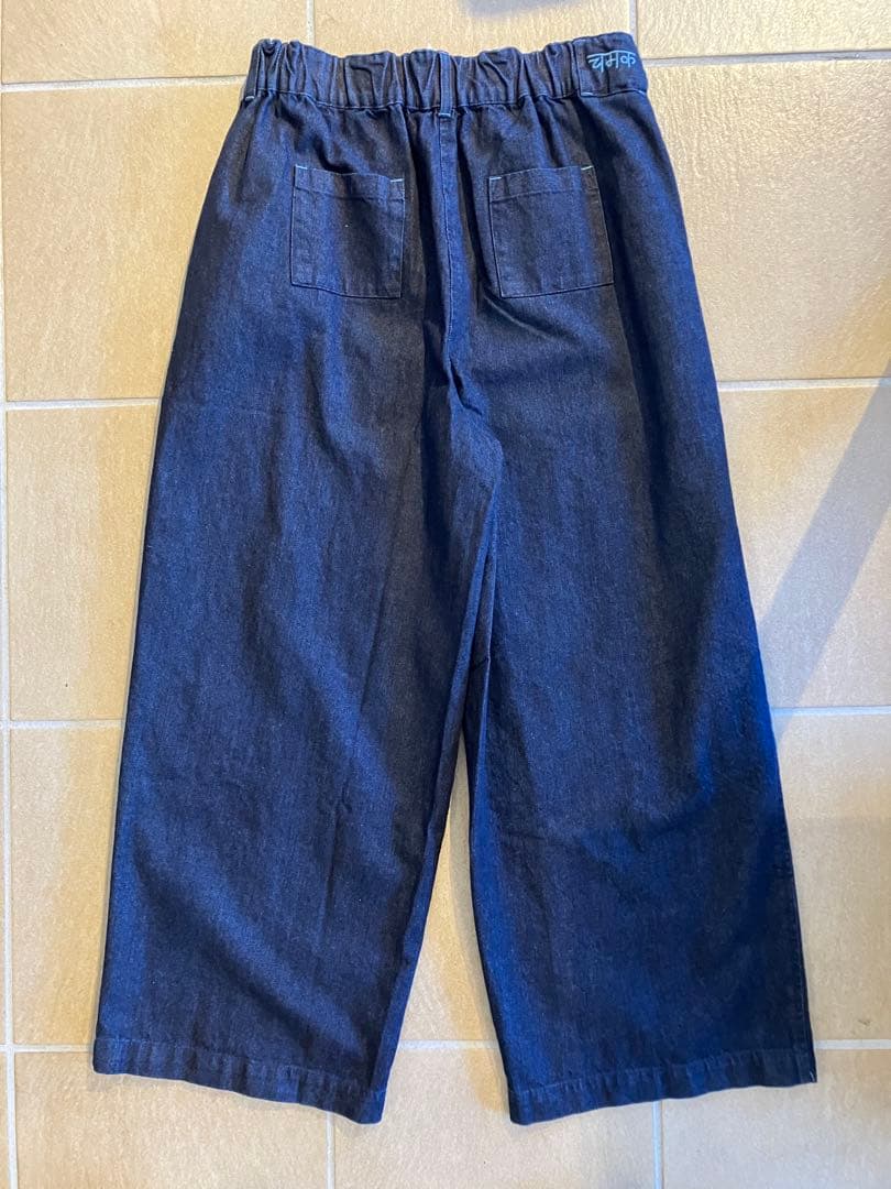 シサムコウボウ　SISAM オーガニックコットンデニムnamasteパネルパンツ