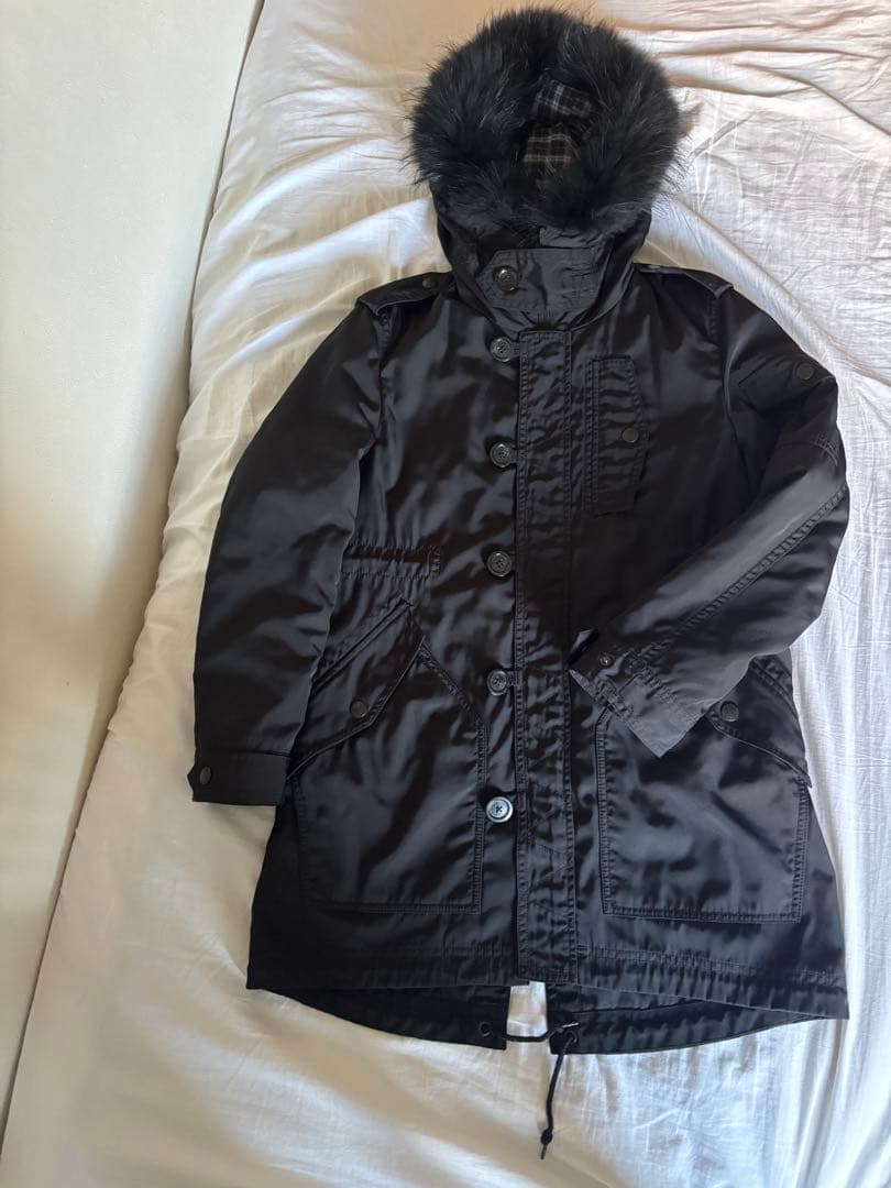 極美品　BURBERRY バーバリー ブラックレーベル　モッズコート　n-3b