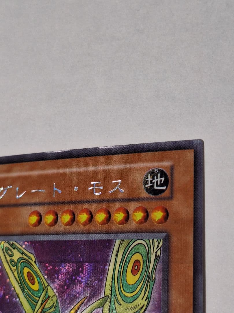 遊戯王　初期グレート・モス ローラー痕　プラチナシークレット