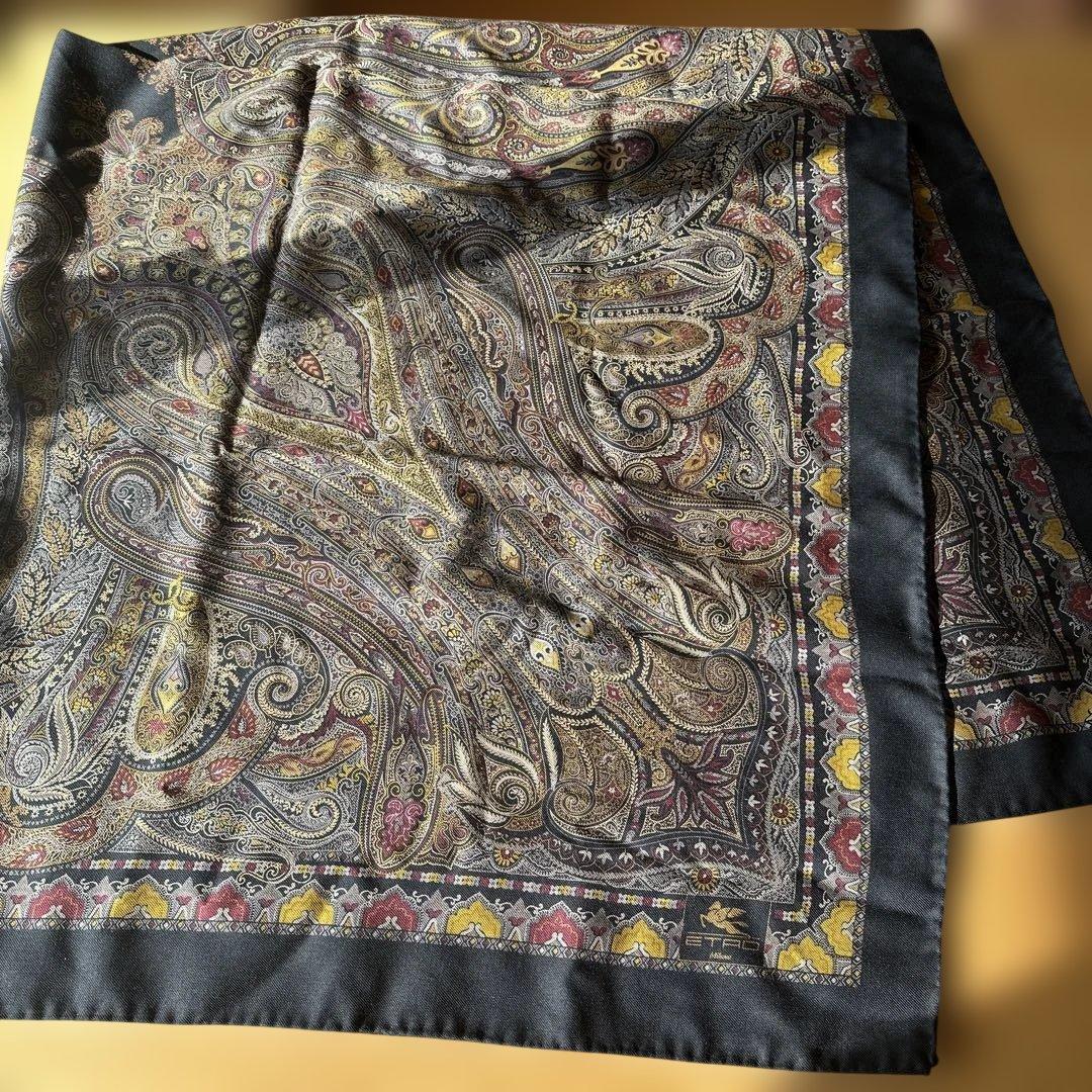 ETRO エトロ 大判ストール ペイズリー 135cm角